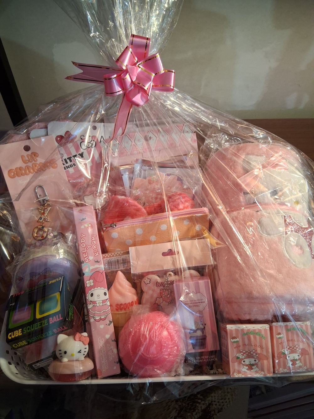 HELLO KITTY BASKET-Themed Gift Basket with Plush and Accessories